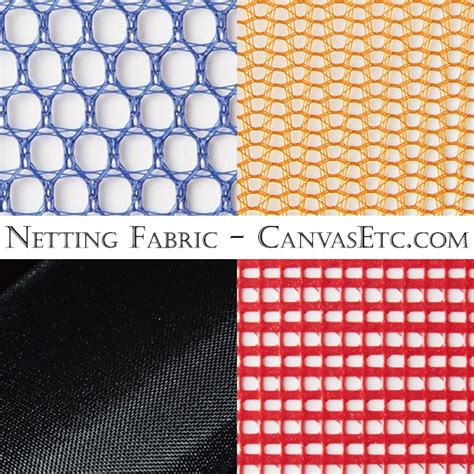 types of netting fabric